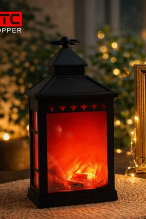 Home esthetic-fireplace-lantern-in-black-and-antique-finish-for-cozy-home-decor-perfect-for-balcony-living-room-picnic-or-BBQ-party-setup-–-EtcShopper-Bangladesh