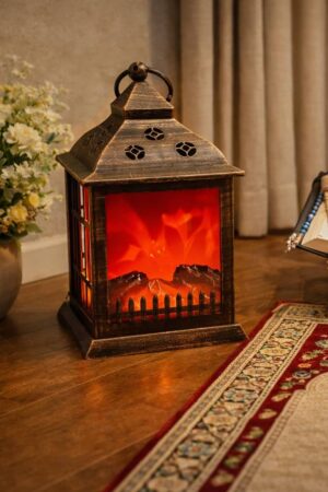 Home Black-and-antique-fireplace-lantern-for-cozy-home-decoration-–-Bangladesh